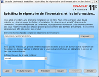 Installation d'Oracle : étape 2